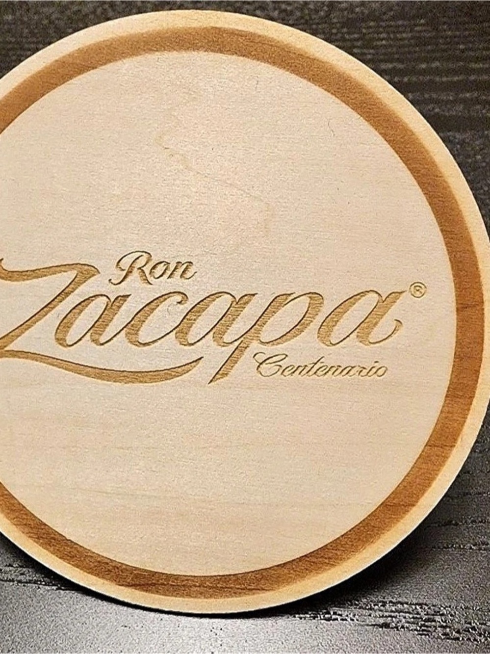Ron Zacapa Centenario Wooden Coasters Wooden Coaster Set Brown & Tan